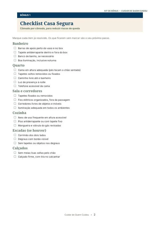 Checklist Casa Segura